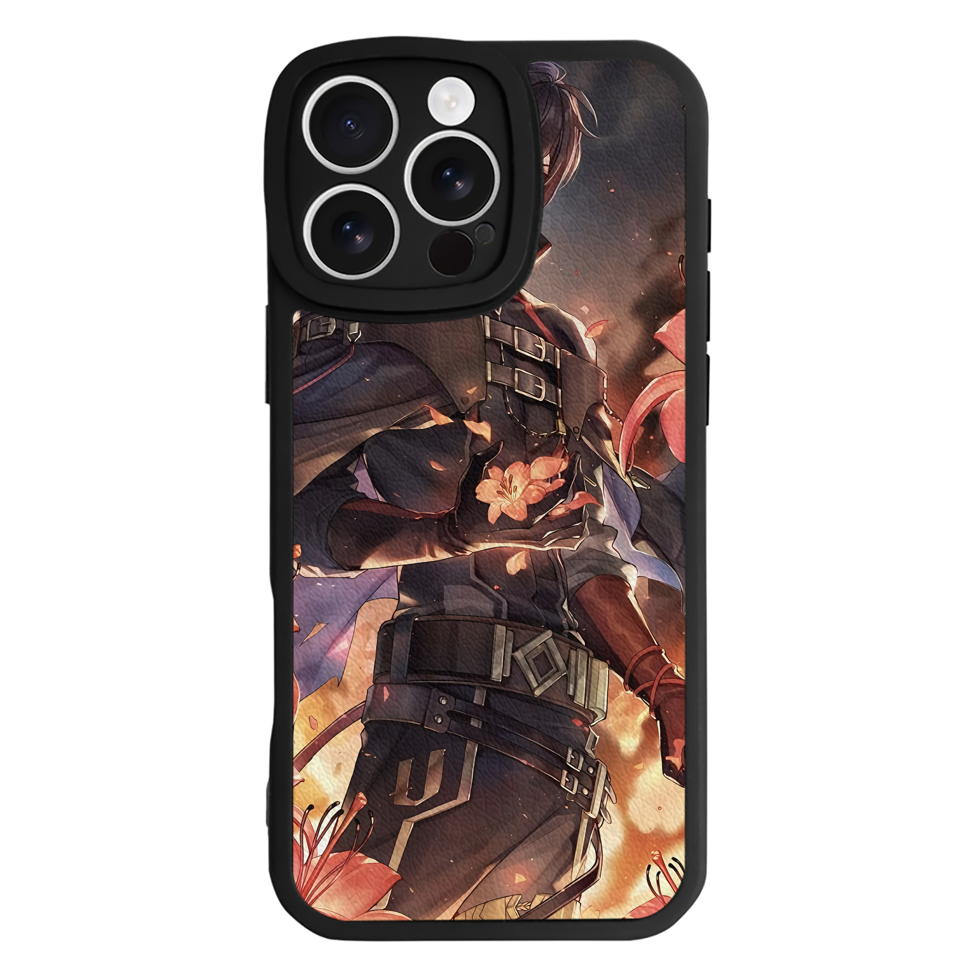 （画像用） 刀剣乱舞 Touken Ranbu 【iPhone 16シリーズ対応】シリコンスマホケース（レザー調） 材質：シリコン